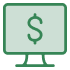 Icon illustration of a computer