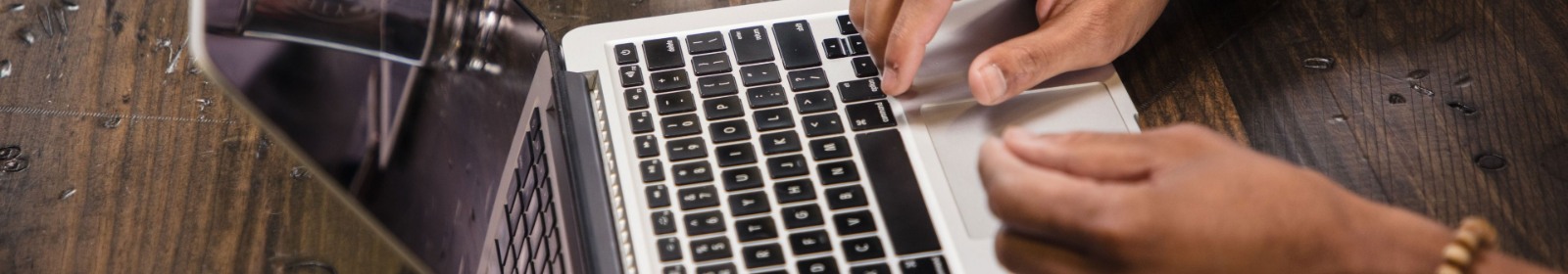 a person working on a laptop